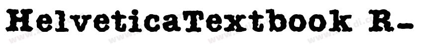 HelveticaTextbook R字体转换